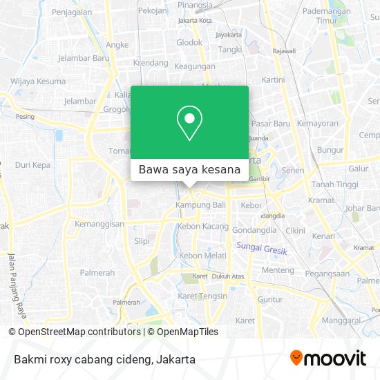 Peta Bakmi roxy cabang cideng