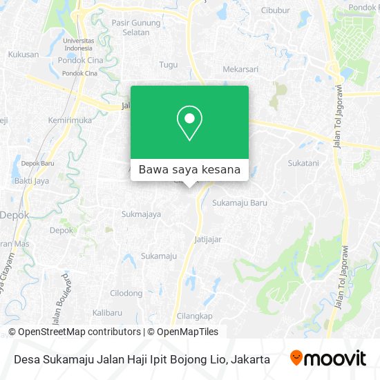 Peta Desa Sukamaju Jalan Haji Ipit Bojong Lio