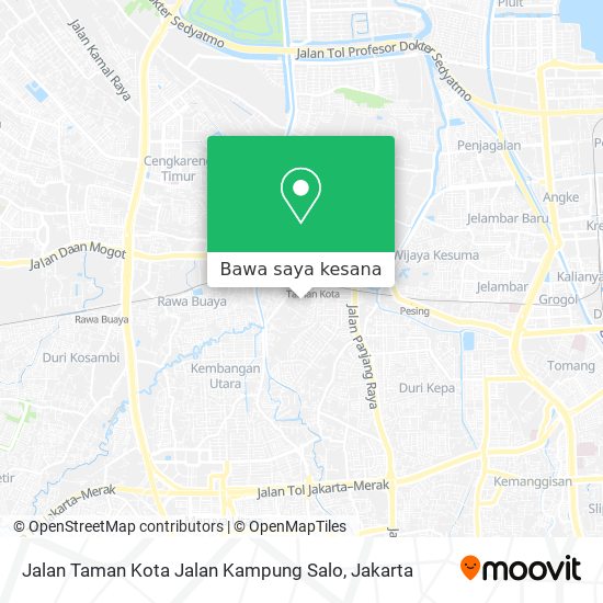 Peta Jalan Taman Kota Jalan Kampung Salo