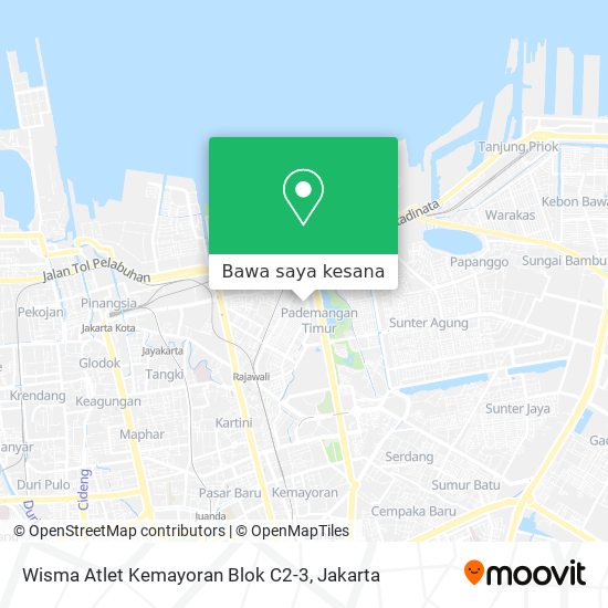 Peta Wisma Atlet Kemayoran Blok C2-3