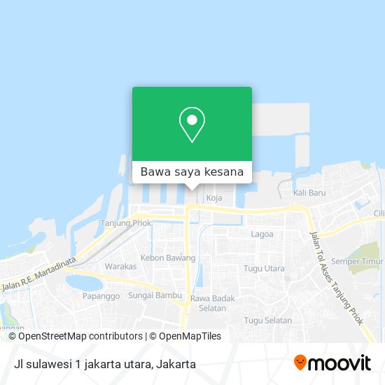 Peta Jl sulawesi 1 jakarta utara