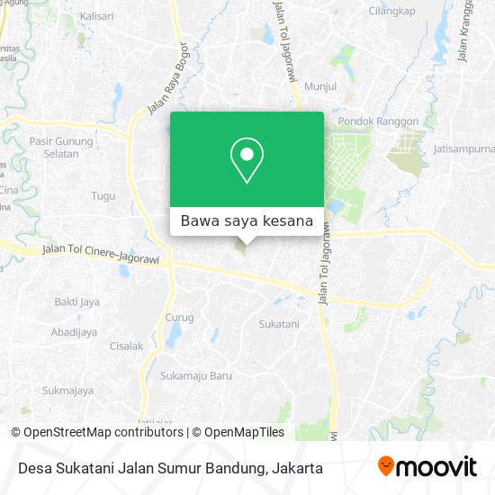 Peta Desa Sukatani Jalan Sumur Bandung