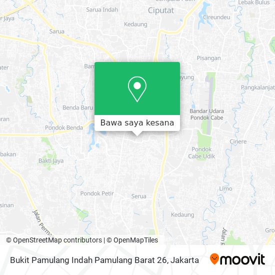 Peta Bukit Pamulang Indah Pamulang Barat 26