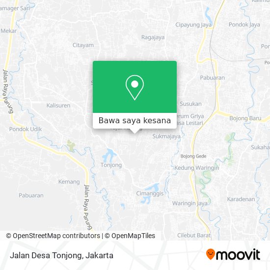 Peta Jalan Desa Tonjong