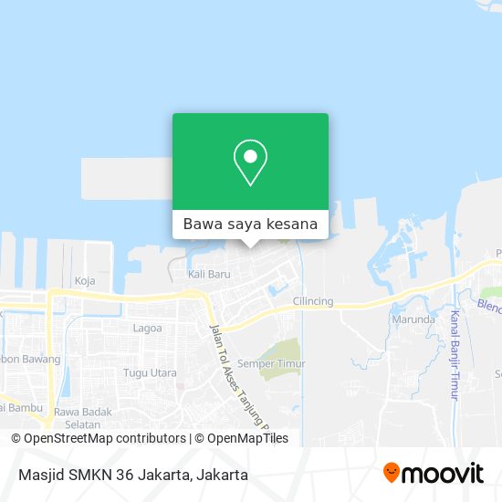 Peta Masjid SMKN 36 Jakarta