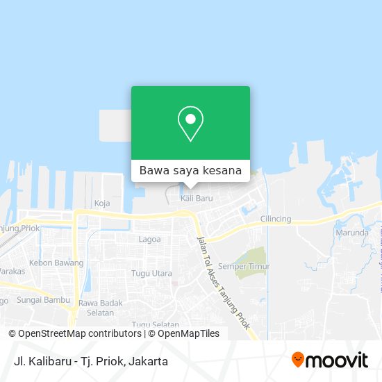 Peta Jl. Kalibaru - Tj. Priok