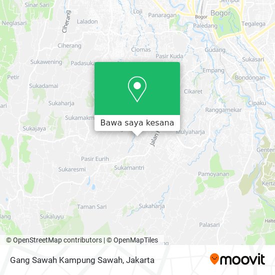 Peta Gang Sawah Kampung Sawah
