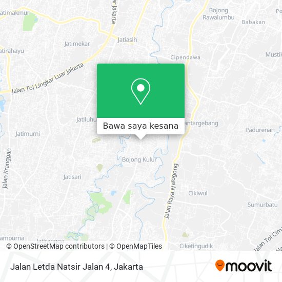 Peta Jalan Letda Natsir Jalan 4