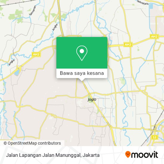 Peta Jalan Lapangan Jalan Manunggal