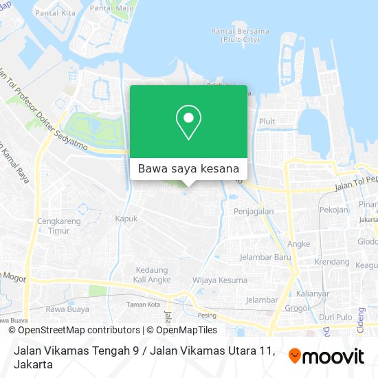Peta Jalan Vikamas Tengah 9 / Jalan Vikamas Utara 11