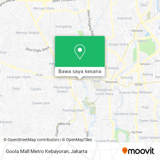 Peta Goola Mall Metro Kebayoran