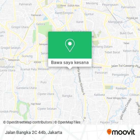 Peta Jalan Bangka 2C 44b