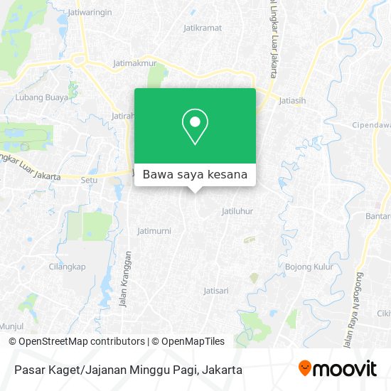 Peta Pasar Kaget / Jajanan Minggu Pagi