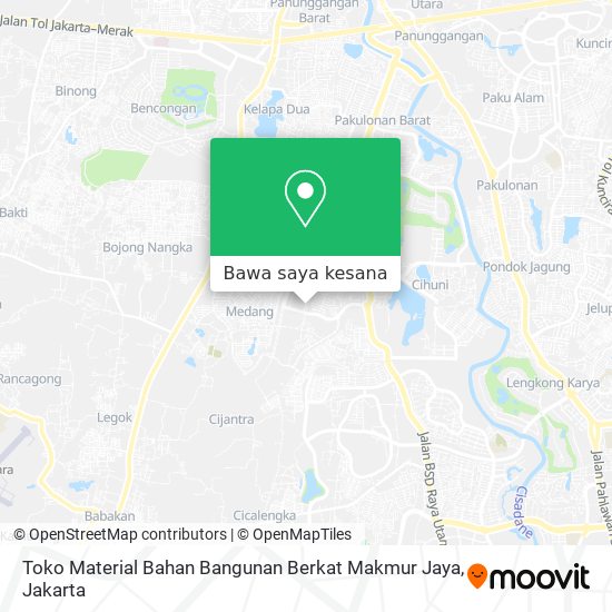 Peta Toko Material Bahan Bangunan Berkat Makmur Jaya