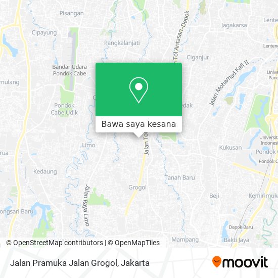 Peta Jalan Pramuka Jalan Grogol