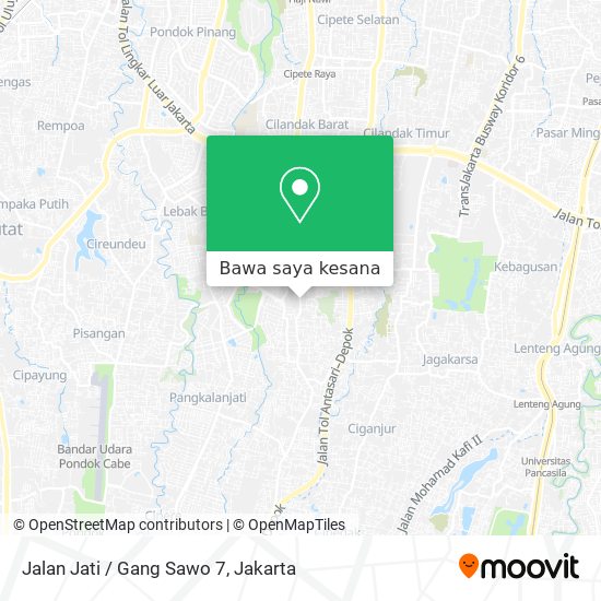 Peta Jalan Jati / Gang Sawo 7