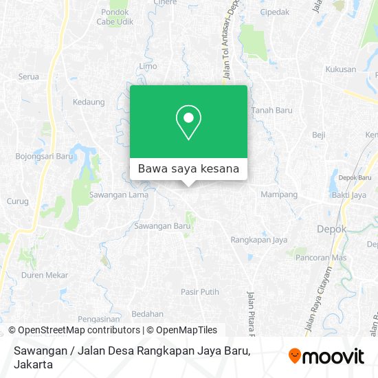Peta Sawangan / Jalan Desa Rangkapan Jaya Baru