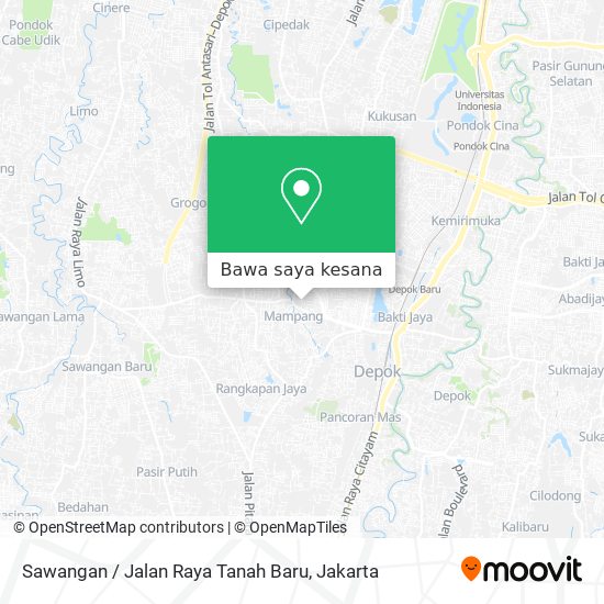 Peta Sawangan / Jalan Raya Tanah Baru