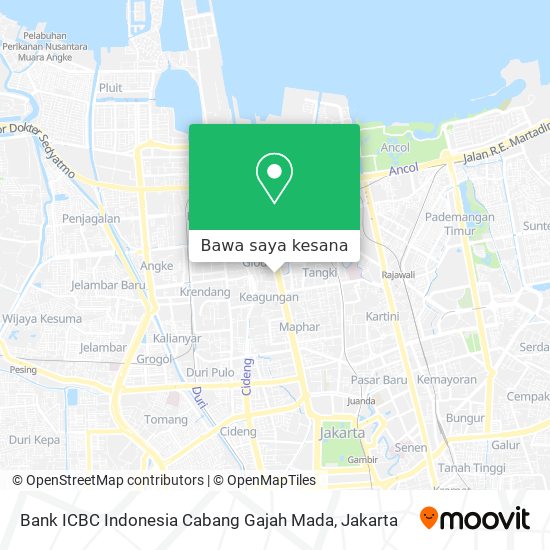 Peta Bank ICBC Indonesia Cabang Gajah Mada