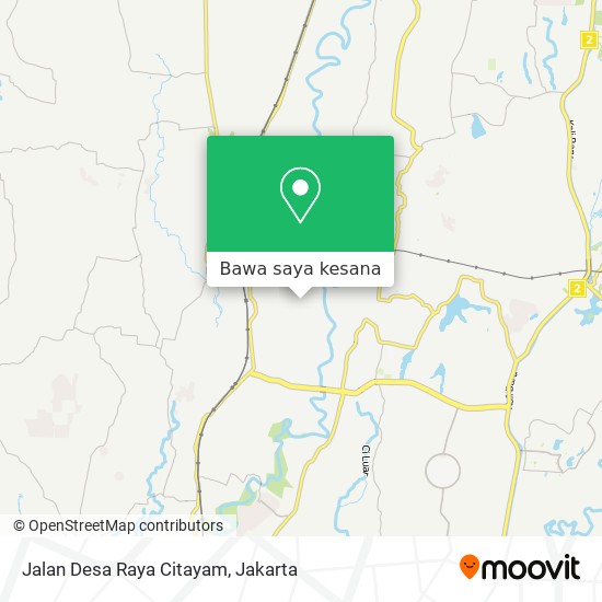 Peta Jalan Desa Raya Citayam