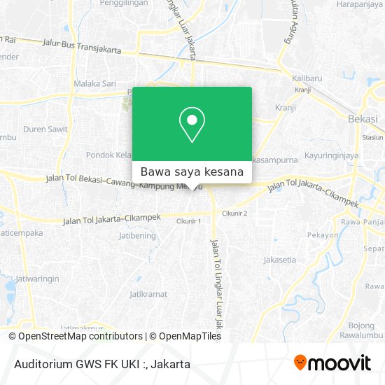 Peta Auditorium GWS FK UKI :