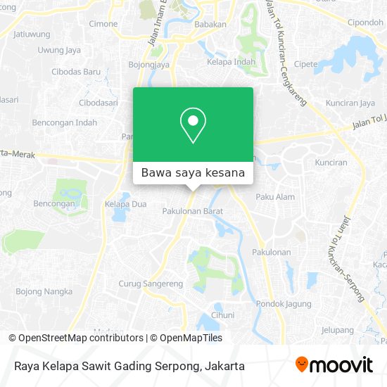 Peta Raya Kelapa Sawit Gading Serpong