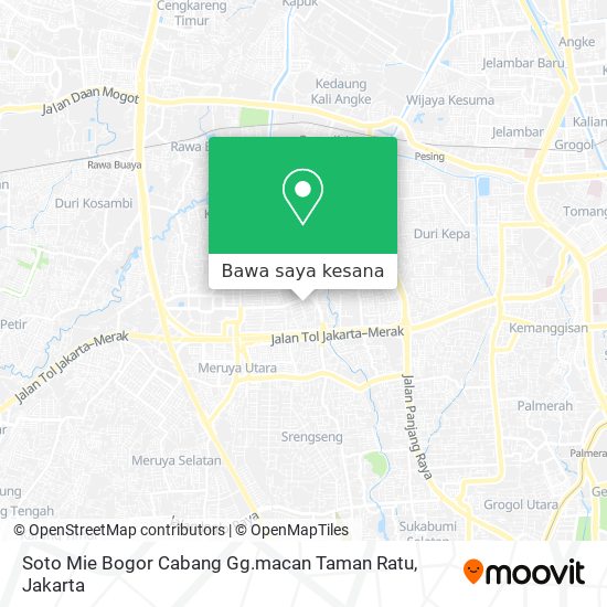 Peta Soto Mie Bogor Cabang Gg.macan Taman Ratu