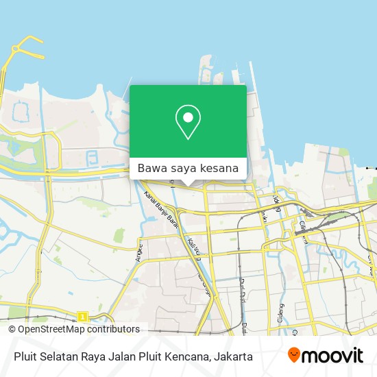 Peta Pluit Selatan Raya Jalan Pluit Kencana