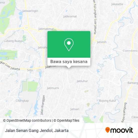 Peta Jalan Senan Gang Jendol