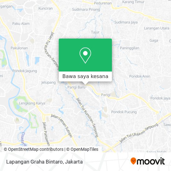 Peta Lapangan Graha Bintaro