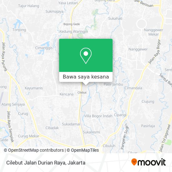 Peta Cilebut Jalan Durian Raya