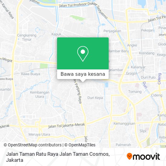 Peta Jalan Taman Ratu Raya Jalan Taman Cosmos