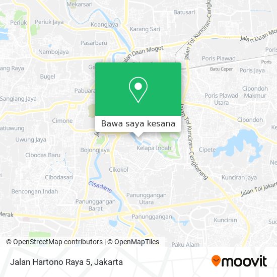 Peta Jalan Hartono Raya 5