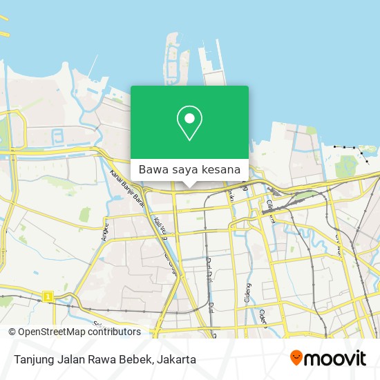 Peta Tanjung Jalan Rawa Bebek