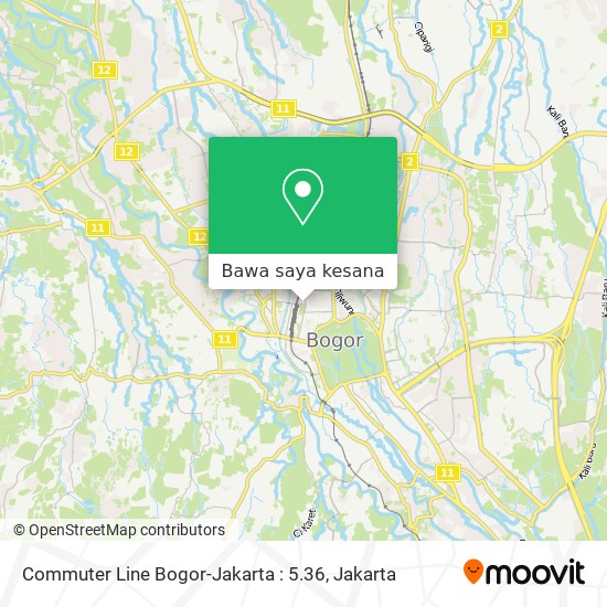 Peta Commuter Line Bogor-Jakarta : 5.36