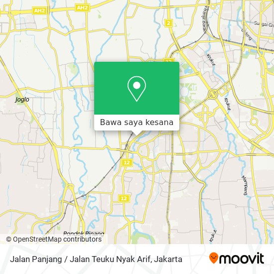 Peta Jalan Panjang / Jalan Teuku Nyak Arif