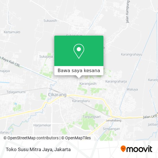 Peta Toko Susu Mitra Jaya