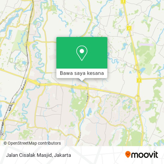 Peta Jalan Cisalak Masjid