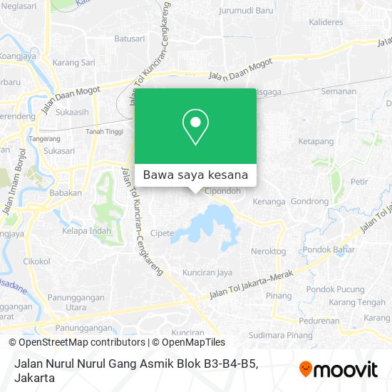 Peta Jalan Nurul Nurul Gang Asmik Blok B3-B4-B5