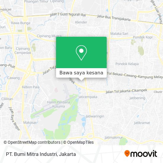 Peta PT. Bumi Mitra Industri