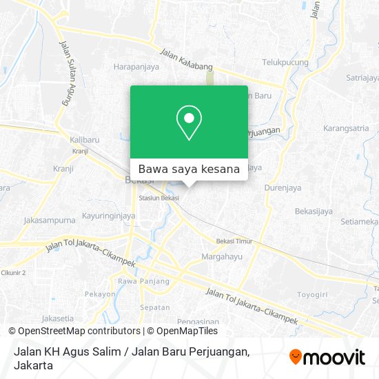 Peta Jalan KH Agus Salim / Jalan Baru Perjuangan