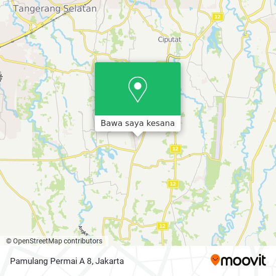 Peta Pamulang Permai A 8