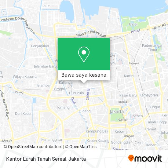 Peta Kantor Lurah Tanah Sereal