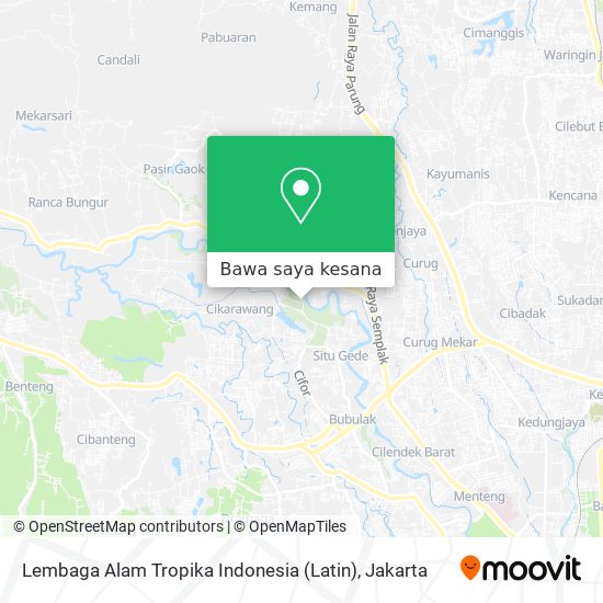Peta Lembaga Alam Tropika Indonesia (Latin)