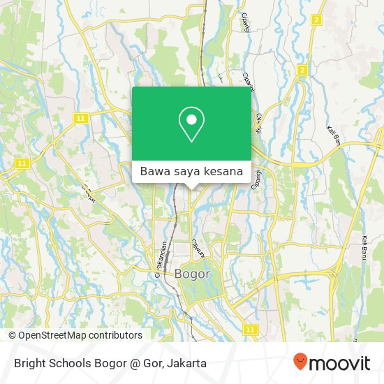 Peta Bright Schools Bogor @ Gor