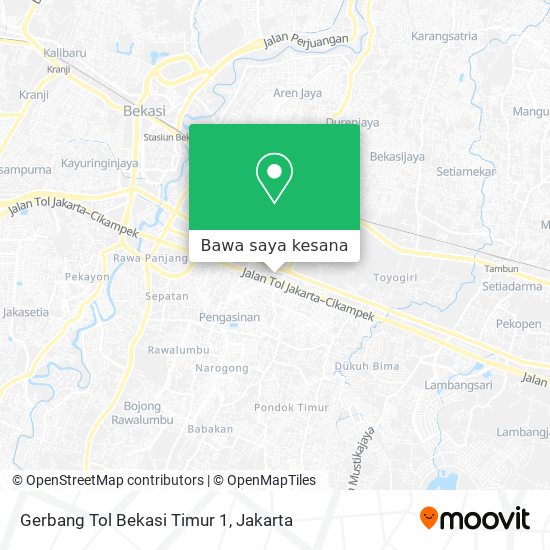 Peta Gerbang Tol Bekasi Timur 1