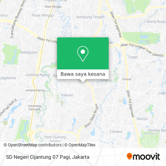 Peta SD Negeri Cijantung 07 Pagi