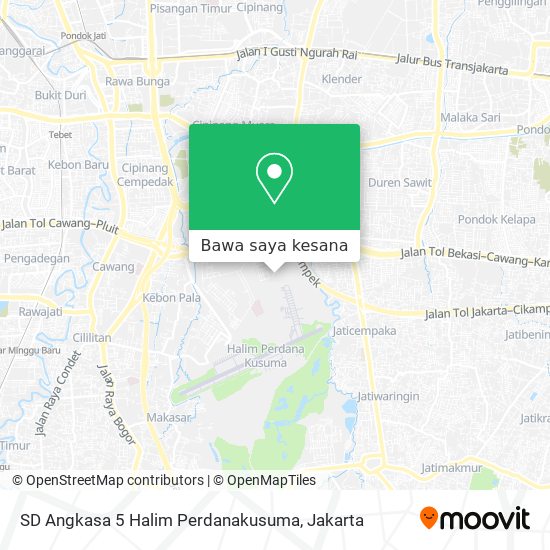 Peta SD Angkasa 5 Halim Perdanakusuma