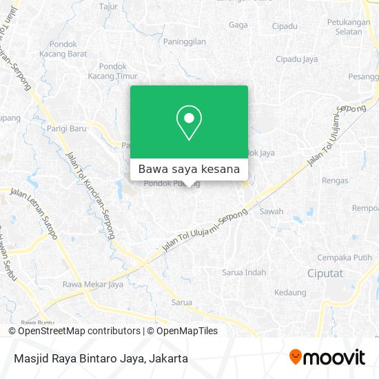 Peta Masjid Raya Bintaro Jaya
