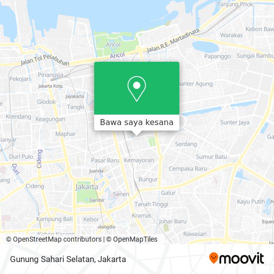 Peta Gunung Sahari Selatan